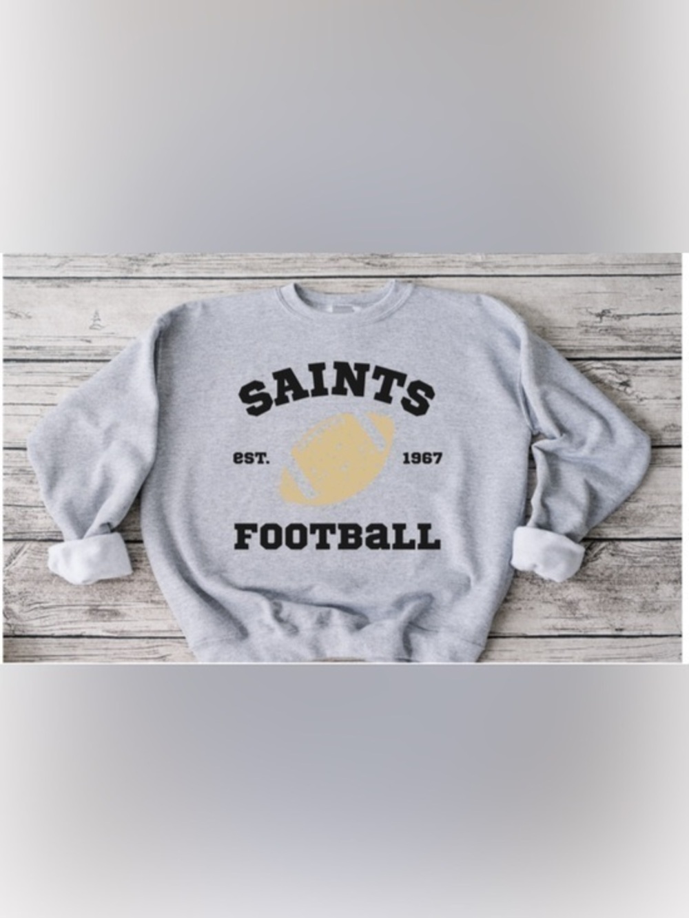 Saints Retro Football Crewneck
